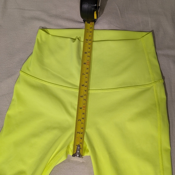 Lululemon Wunder Under High-Rise 25” Leggings Neon Yellow - Size 4 - Picture 8 of 8